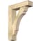 Ekena Millwork Olympic Block Rough Sawn Bracket w/ Offset Brace, Douglas Fir, 6"W x 22"D x 30"H BKT0604X22X30OLY05RDF - alternate 1